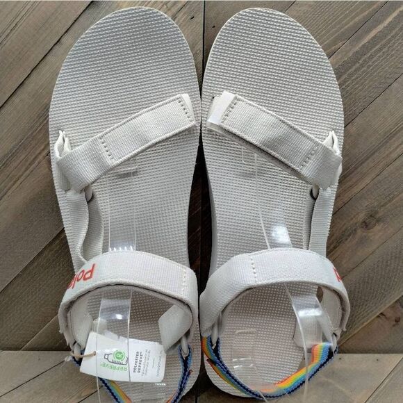 Teva Original Universal Pride x Polaroid Sandals Mens‎ Size  12 Ice Grey Outdoor - Picture 7 of 9